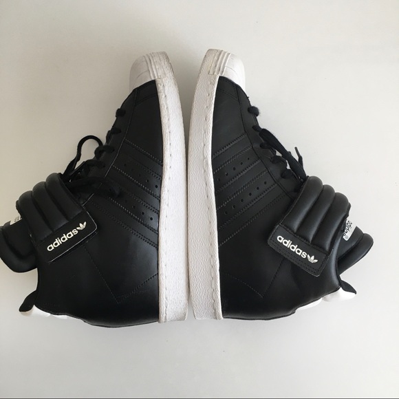 Adidas Superstar Up Strap Black White Hidden Wedge Sneaker Women’s 10 S81350 - Picture 6 of 11